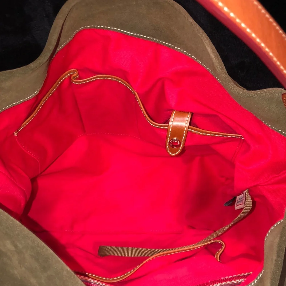 Dooney & Bourke Olive and Tan Hobo Bag Set - Picture 11 of 16